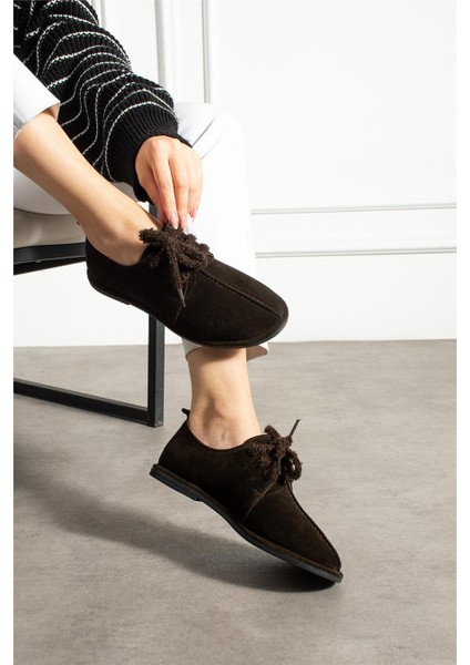 Kadın Casual Ayakkabı Süet Kahverengi Düz Topuklu Casual/günlük fiyatları