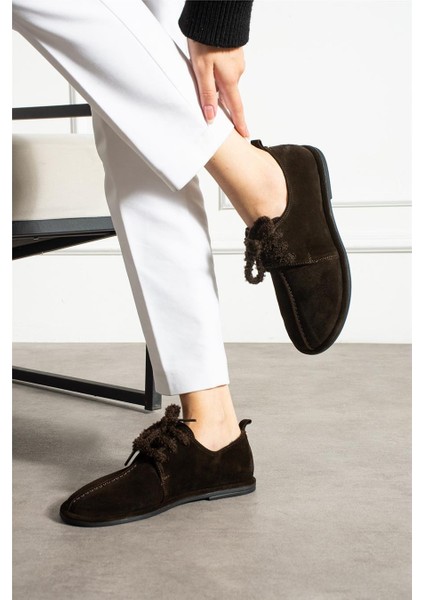 Kadın Casual Ayakkabı Süet Kahverengi Düz Topuklu Casual/günlük fırsatları