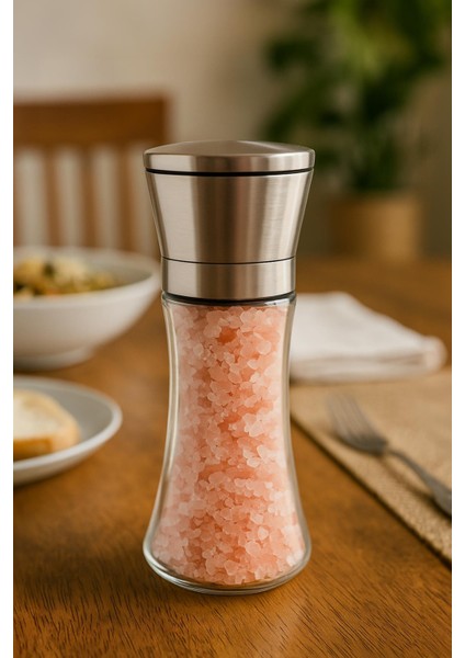 Cam Metal Kapaklı Baharat Öğütücü 250 ml