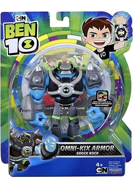 Ben 10 Omni Kix Armor Shock Rock Figür Ben Ten Omni Kix Armor Shock Rock Orijinal