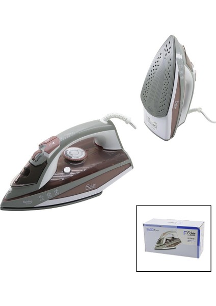 Fakir Sprıng Dusty Rose = Tozlu Gül Buharlı Ütü Seramik Taban 2600W Buhar 30-120GR (5314)