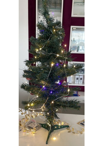 İKİ ADET Yılbaşı Ağacı(60cm)-Ağaç Süsleme Led ve tombala-eğlencelik Hediye