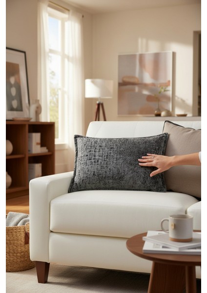 Kırlent İthal Kadife Kumaş - 35x50cm Yumuşak Dokulu Dekoratif Özel Tasarım Kırlent Kılıfı - S05 fiyatları