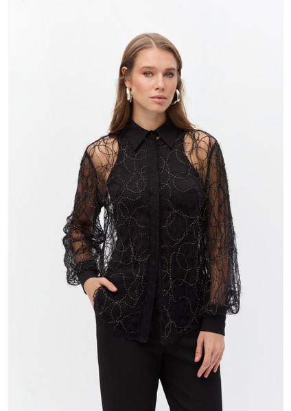 Boncuklu Balon Kol Gömlek fiyatları