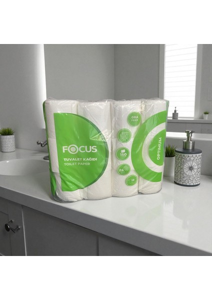 Optimum Tuvalet Kağıdı 2 Katlı 24 Rulo