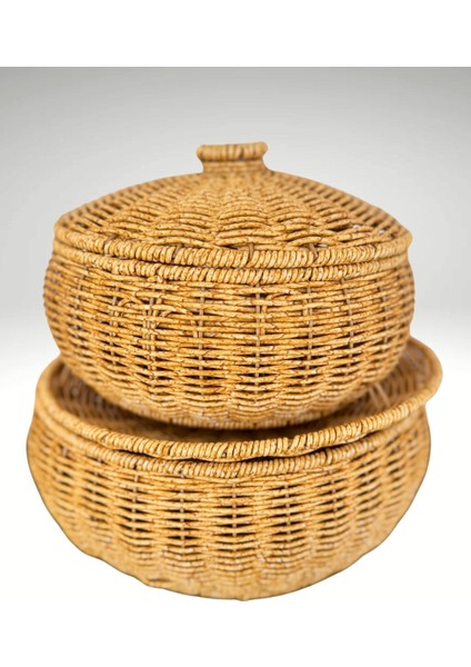 2'li Kapaklı Hasır Sepet fiyatları