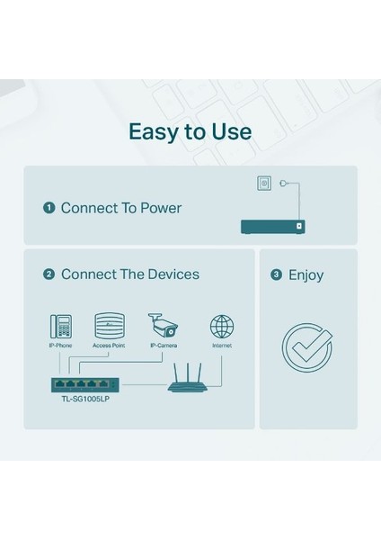 Tp FESTATL-SG1005LP 40W 5ge Switch,4'ü Poe,metal (3yıl Üretici Garantili) fırsatları