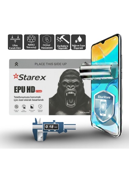 Xiaomi Poco C55 Nano Ekran Koruyucu Ultra Ince Epu - 0.18 mm Hd Starex