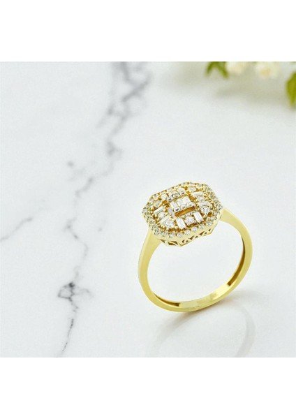 14 Ayar Altın Baget Yüzük - 0199751 fiyatları