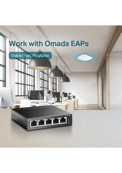 Tp Festa TL-SG1005P 65W 5ge Switch,4'ü Poe,metal (3yıl Üretici Garantili) modelleri