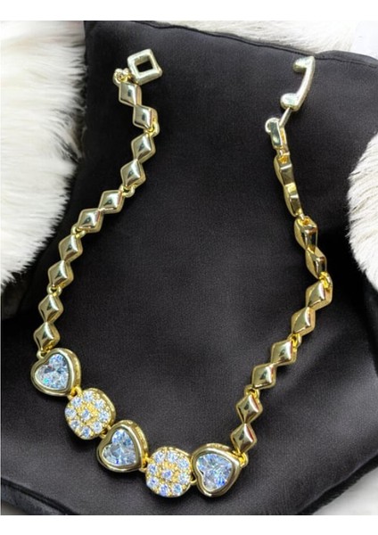 Kalp Zirkon Taşlı Çelik Bileklik fiyatları