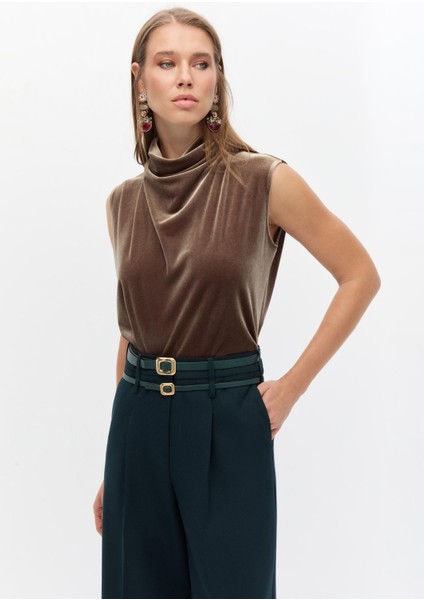 Boğazlı Kadife Bluz fiyatları