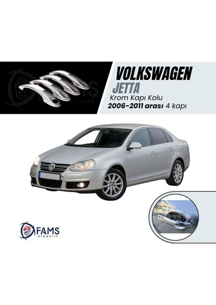 Vw Jetta Krom Kapı Kolu 4 Kapı 2006-2011 Arası P. Çelik