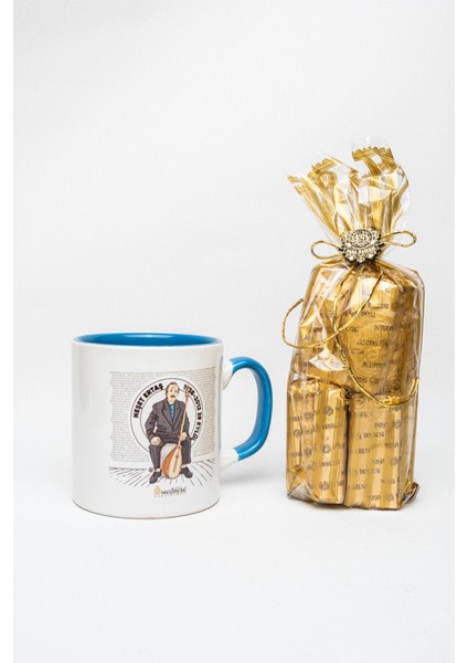 Sütlü Çikolatalı Gofret Neşet Ertaş Temalı Kupa Bardak Hediyeli modelleri