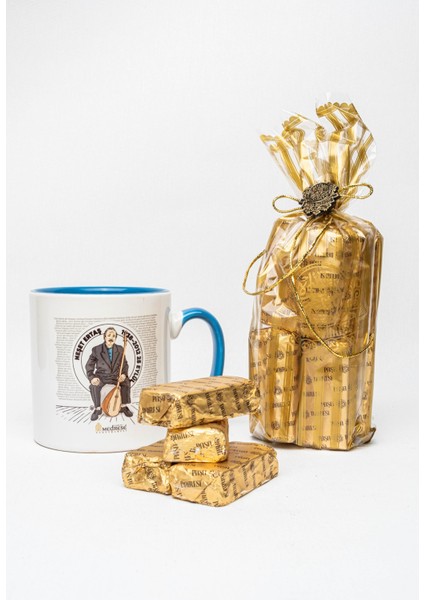 Sütlü Çikolatalı Gofret Neşet Ertaş Temalı Kupa Bardak Hediyeli