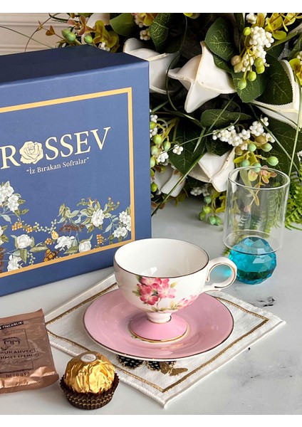 Hediyelik Blossom Kişiye Özel Hediye Kutulu Fincan Takımı fiyatları