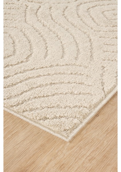 Rivon RN06 Bej Yumuşak Dokulu Kaymaz Taban Salon Mutfak Koridor Oturma Odası Yolluk Halı fırsatları