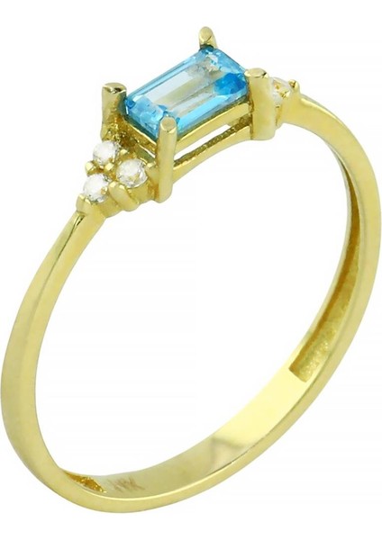 14 Ayar Altın Baget Yüzük - 0201344