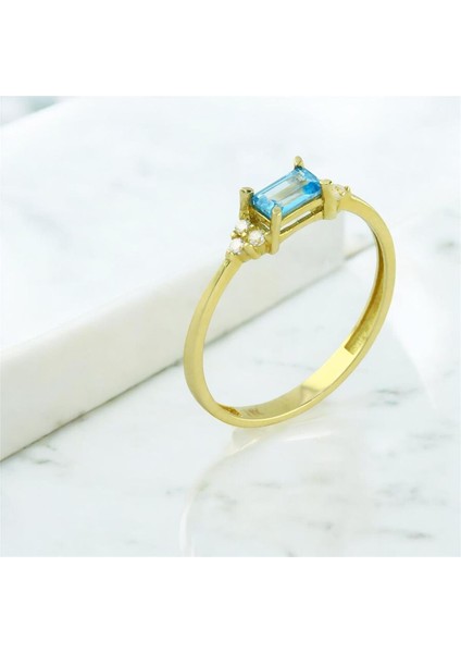 14 Ayar Altın Baget Yüzük - 0201344 fiyatları