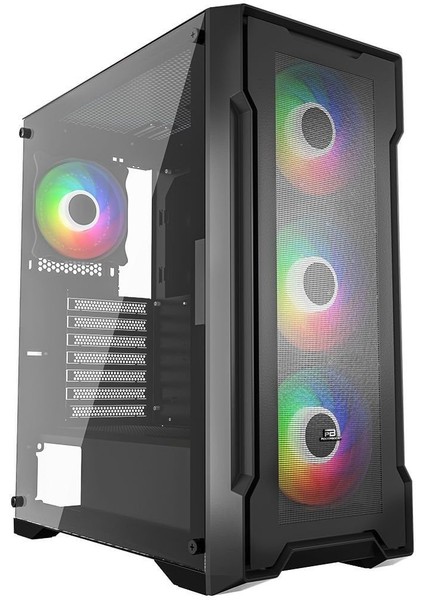 Powerboost 650W PB-PS6849B Kasa,80+Bronze Mesh Siy Ah