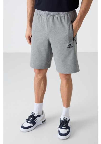 Standart Kalıp 3lü Paket Siyah-Gri Melanj-Parlament Erkek Şort - 81136 modelleri