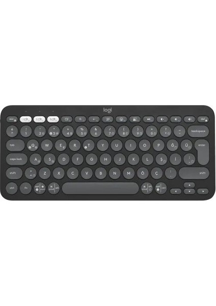 Logitech 920-011859 Pebble 2 Bluetooth Klavye,gri