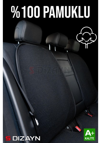 Oto Koltuk Koruyucu Kılıf Set Siyah Universal 2+3 Parça Ön Arka