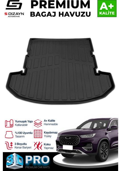 Chery Tiggo 8 Pro 3D Pro Bagaj Havuzu 2022 Üzeri A+ Kalite