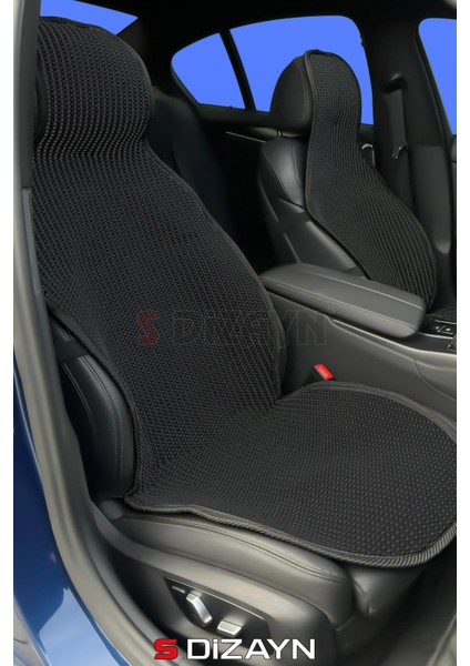 Oto Koltuk Koruyucu Kılıf Siyah Universal 2 Parça Ön A+ Kalite