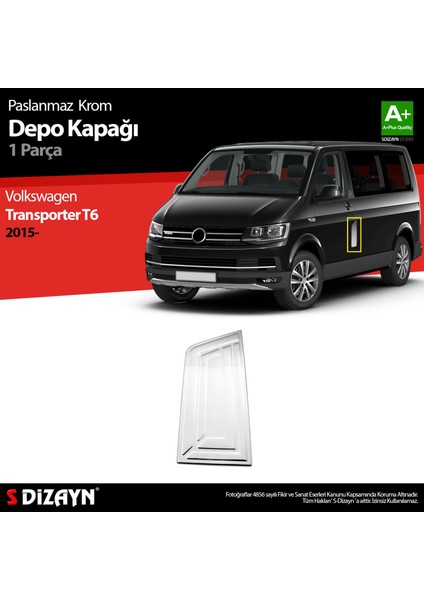 VW T6 Transporter Krom Depo Kapağı 2015-2019 indirimleri