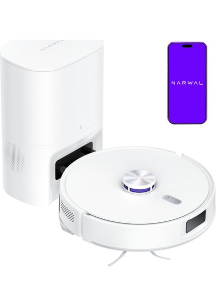 Freo S Akıllı Robot Süpürge Beyaz,8000PA Emiş Gücü