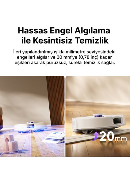 Freo S Akıllı Robot Süpürge Beyaz,8000PA Emiş Gücü indirimleri