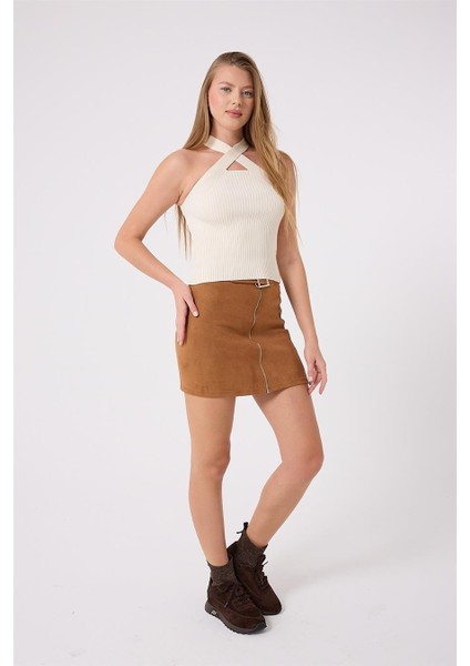 Kadın Sneaker Süet Kahverengi Kısa Topuklu Casual/günlük Dokuma fırsatları