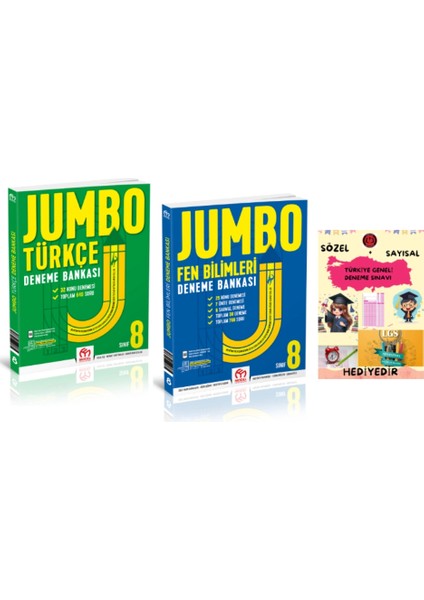 Model Eğitim Yayınları 8. Sınıf Jumbo Türkçe Fen Bilimleri Deneme Bankası