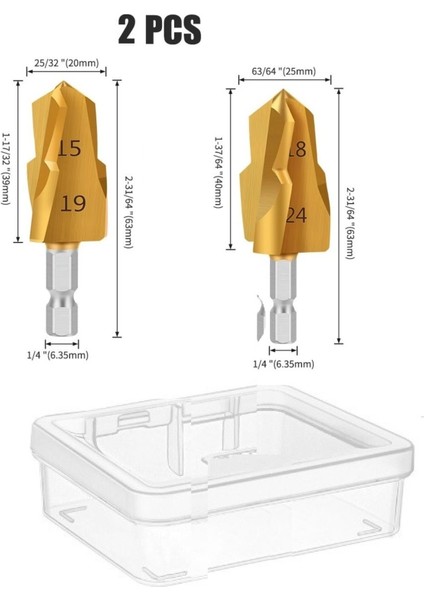 Pprc Pvc Boru Havşası Tesisatcı Tamir Onarım Için Rayba 2li Matkap Ucu Tamir Delme Genişletme Tıraş fırsatları