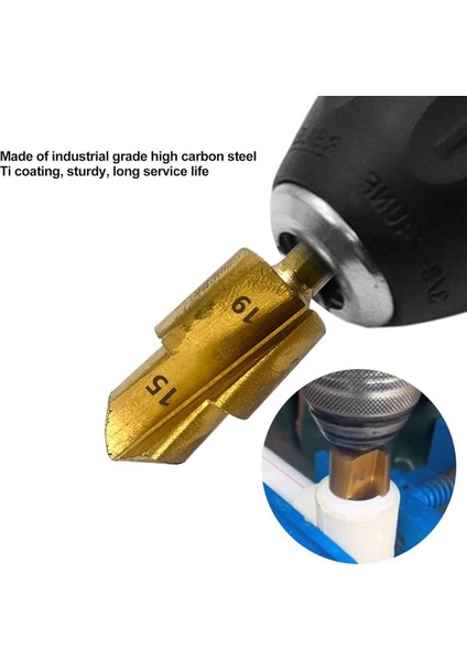 Pprc Pvc Boru Havşası Tesisatcı Tamir Onarım Için Rayba 2li Matkap Ucu Tamir Delme Genişletme Tıraş