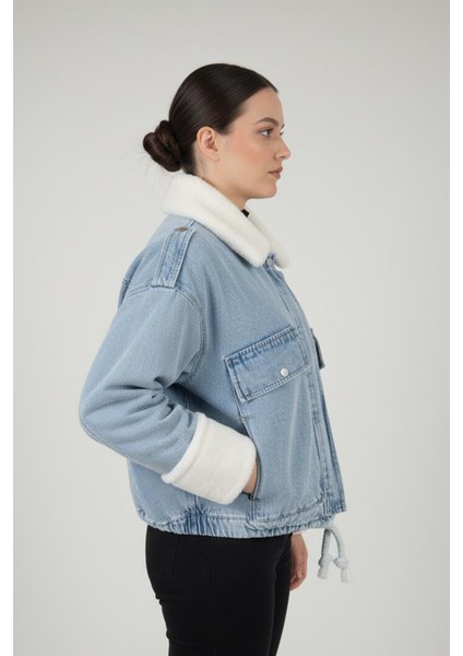 Içi Peluş Kot Mont modelleri