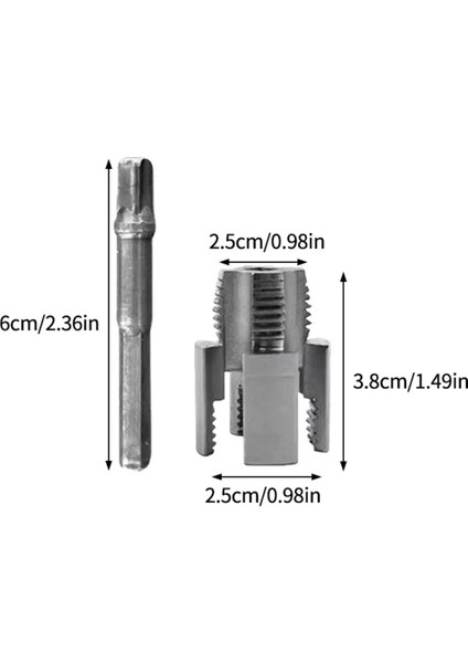 Pprc Pvc Boru Diş Açma Aparatı Tamir Onarım Montaj Için 3/4" Matkap Adaptörlü Tesisatcı Rayba Klavuz modelleri
