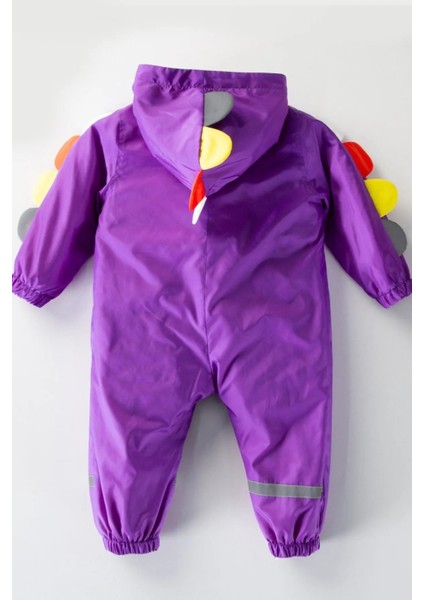 Yeni Sezon Dinozor Pullu Figürlü Kapüşonlu Pamuk Astarlı Bebek&çocuk Yağmurluk Tulum Mont fiyatları