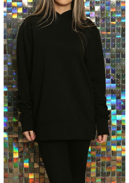 Kadın Modern Rahat Kalın Sweatshirt