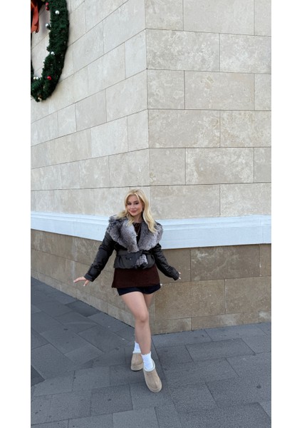 Suni Kürklü Deri Ceket fırsatları