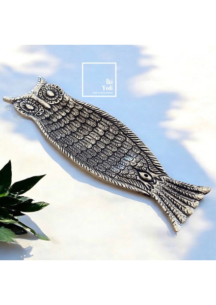 Estelle Baykuş Tasarım Metal Tütsülük – Yıkanabilir Çubuk Tütsü Kabı Meditasyon Aksesuarı