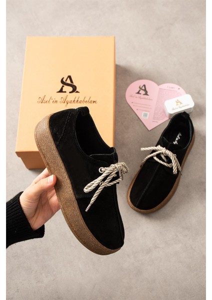 Kadın Loafer Ayakkabı Süet Siyah Kısa Topuklu Casual/günlük fırsatları