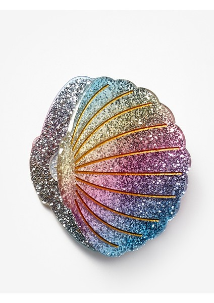 Çok Renkli Midye Figür Kız Çocuk Mandal Toka