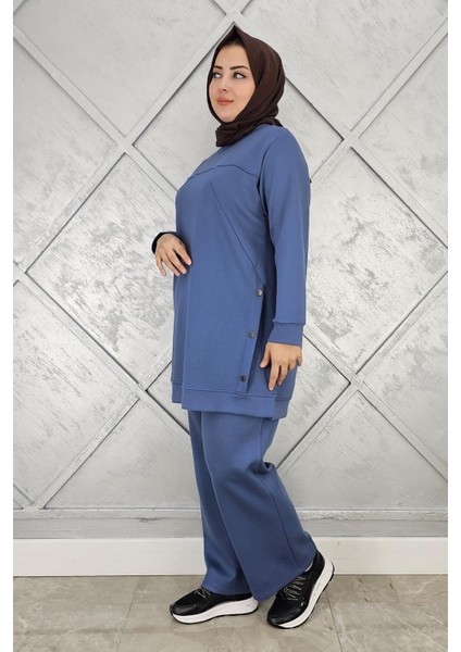 Kadın Çıt Çıt Detaylı Tesettür Takım