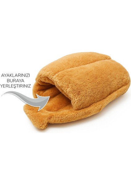 Ayak Isıtıcı Peluş Panduf – Kışlık Kapalı Ev Terliği fırsatları