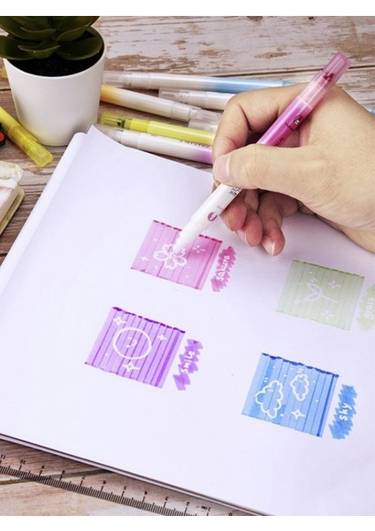 Highlighters Silinebilir Fosforlu Kalemler 6'lı Set indirimleri
