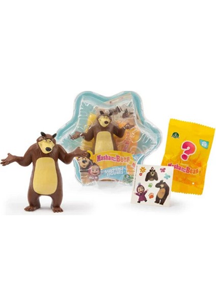 Masha Koca Ayı Oyuncak Figür Masha ve Koca Ayı Sürpriz Kar Tanesi Maşa ve Koca Ayı Masha