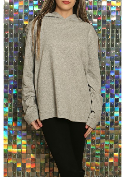 Kadın Modern Rahat Kalın Sweatshirt