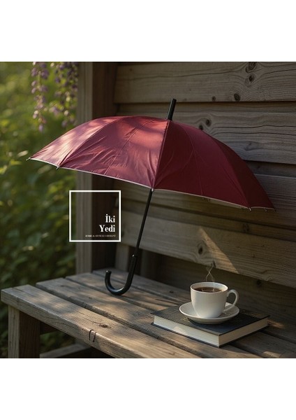 Pluie Bordo Baston Şemsiye | Klasik ve Zarif Şehir Tarzı Şemsiye (85X100 Cm) Hediyelik Eşyalar modelleri